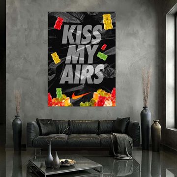 ArtMind XXL-Wandbild KISS MY AIRS, Premium Wandbilder als Poster & gerahmte Leinwand in verschiedenen Größen, Wall Art, Bild, Canvas