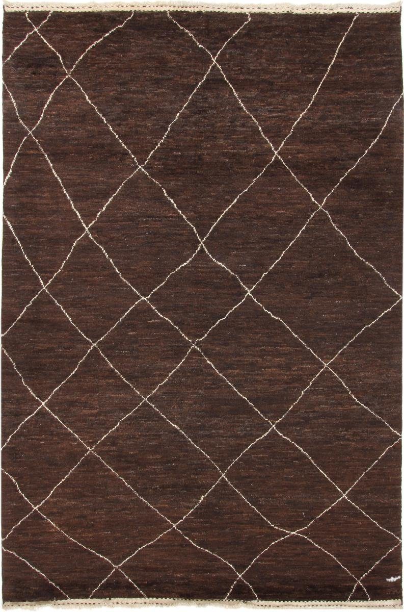 Moderner Orientteppich Handgeknüpfter Nain Maroccan 206x309 Orientteppich, Berber rechteckig, Trading, Höhe: mm 20