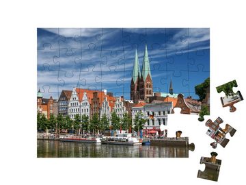 puzzleYOU Puzzle Lübeck in Schleswig-Holstein, Deutschland, 48 Puzzleteile, puzzleYOU-Kollektionen Schleswig-Holstein