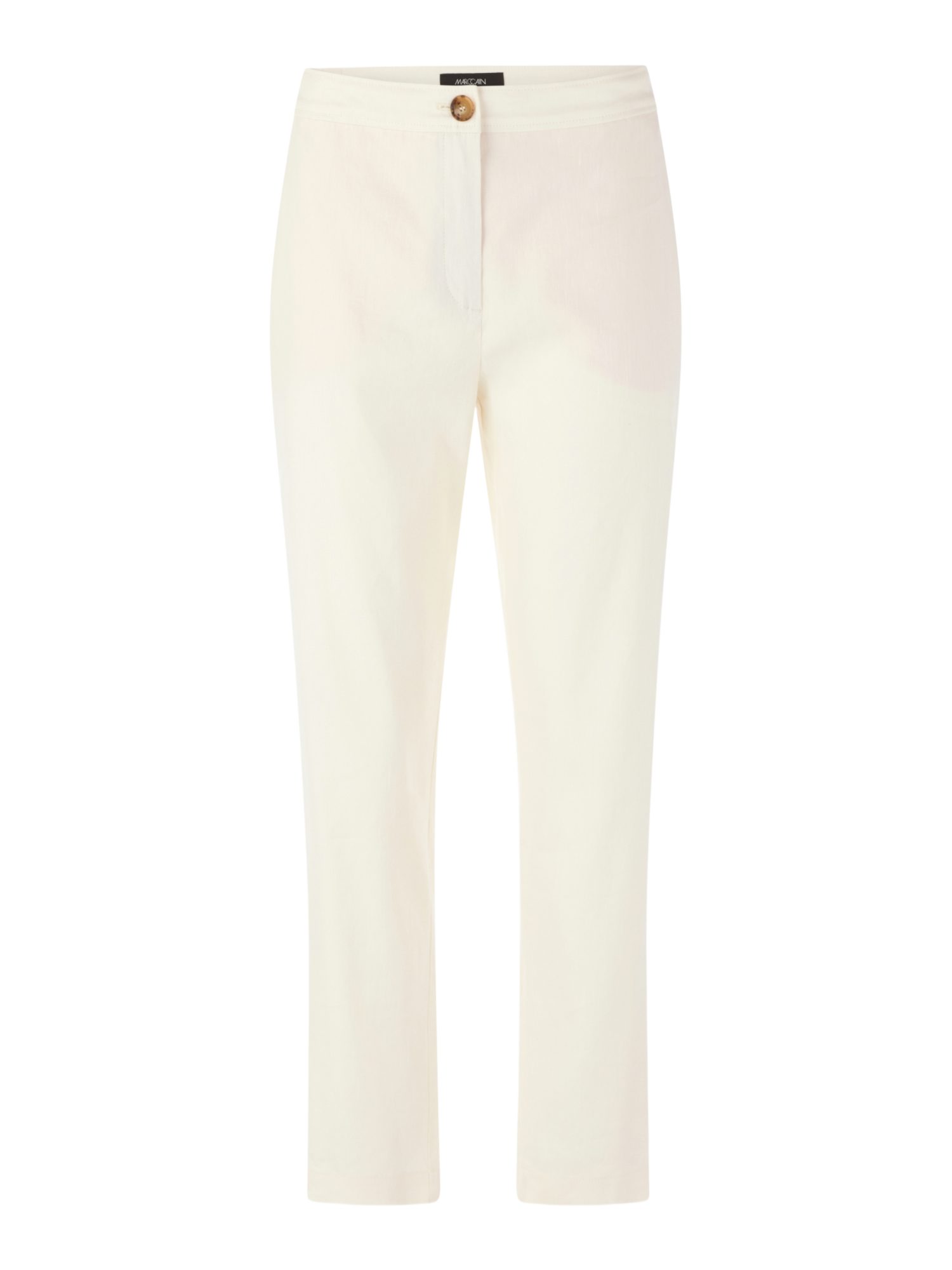 Marc Cain Stoffhose AC.2 - E - Leo's Oasis weiß,Casual,Leinen,Unifarben,Regular Fit,Mittel
