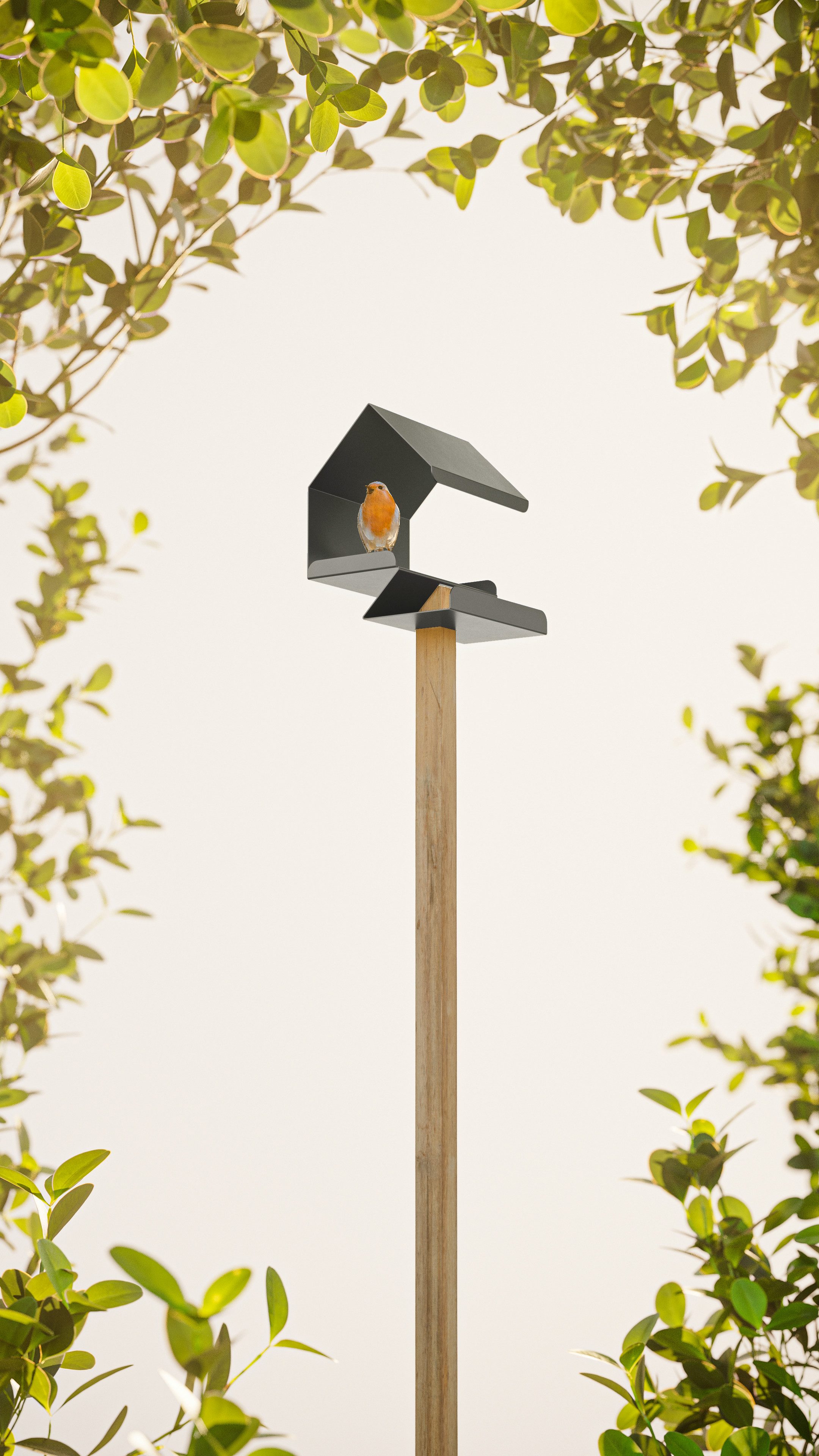 Alberts Vogelhaus Gasthaus Kreativ, zum aufhängen oder hinstellen, 15x15x18 cm