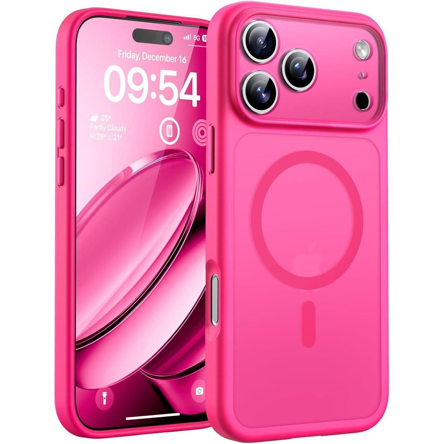LuxusKollektion Handyhülle Hülle iPhone 17 Pro MagSafe transluzent matt rosa