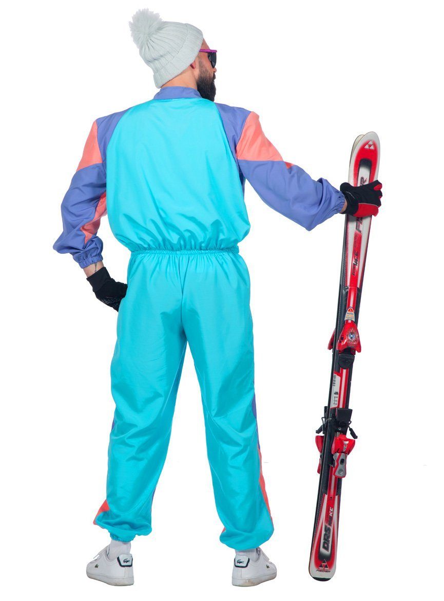 Metamorph Kostüm 80er Skianzug - Karneval Faschingskostüm Herren, Für Skihaserl und Pistenkönige: ein Traum in Pastell!
