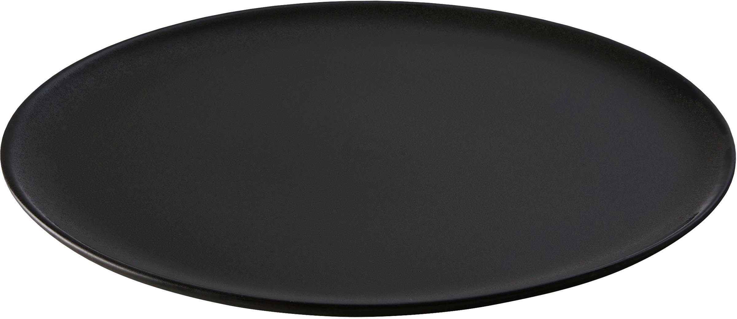 aida RAW Speiseteller RAW Titanium Black, (6 St), Steinzeug, Ø 28 cm | Speiseteller