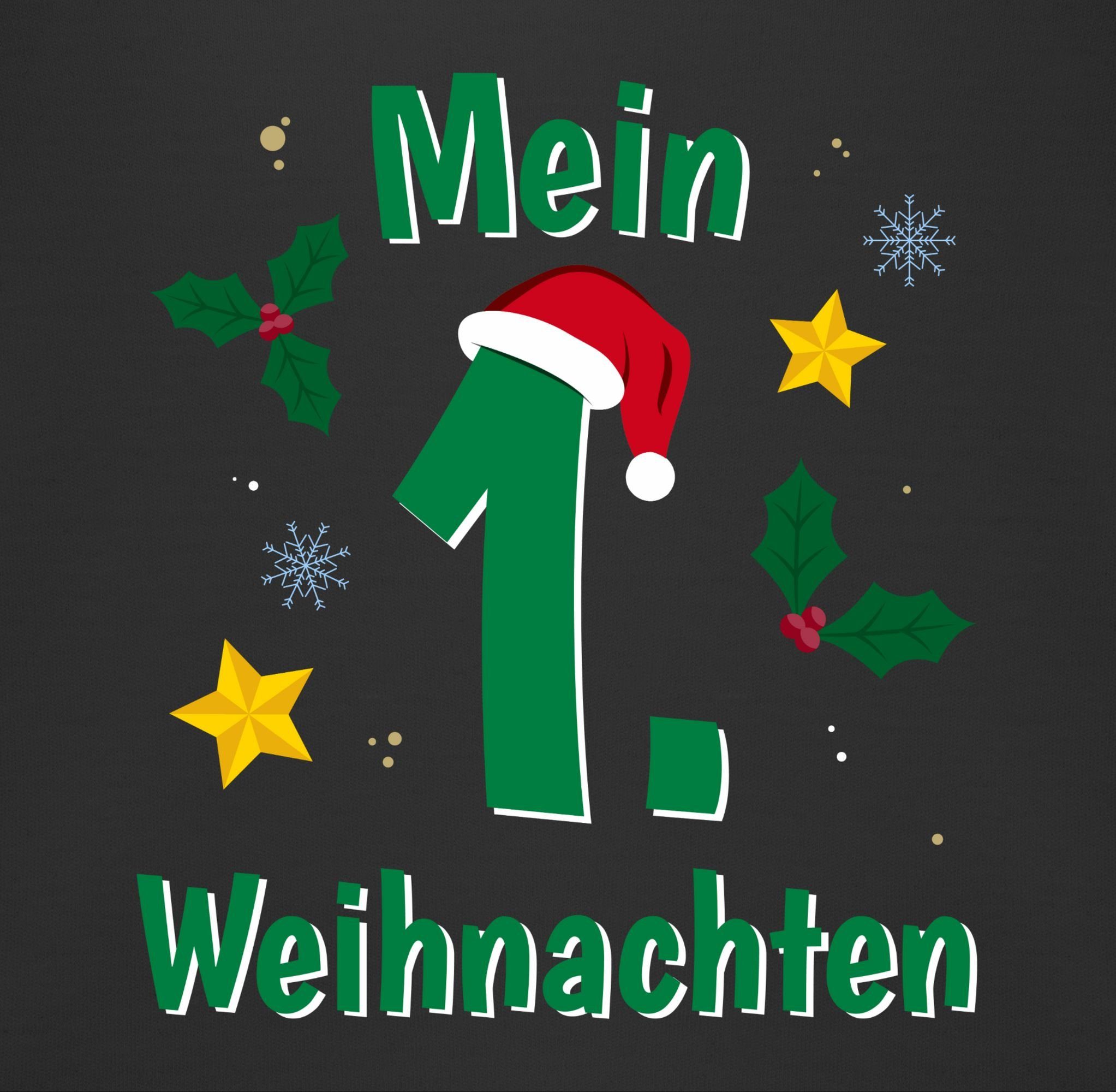 Shirtracer Weihnachten Baby Sweatshirt Kleidung 1. grün Schwarz Weihnachten Mein 3