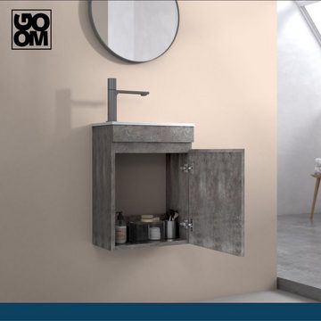 Goom Waschtisch LUGIS (Gäste WC Möbel vormontiert, 2-tlg), Breite 40cm