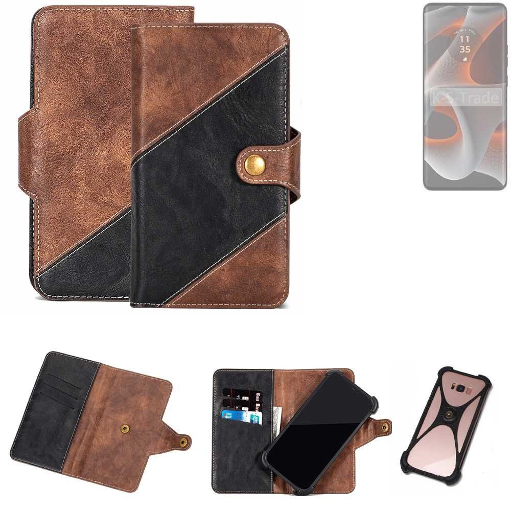 K-S-Trade Handyhülle für Motorola Edge 50 Pro, Handyhülle Schutzhülle Bookstyle Case Klapphülle Cover Hülle