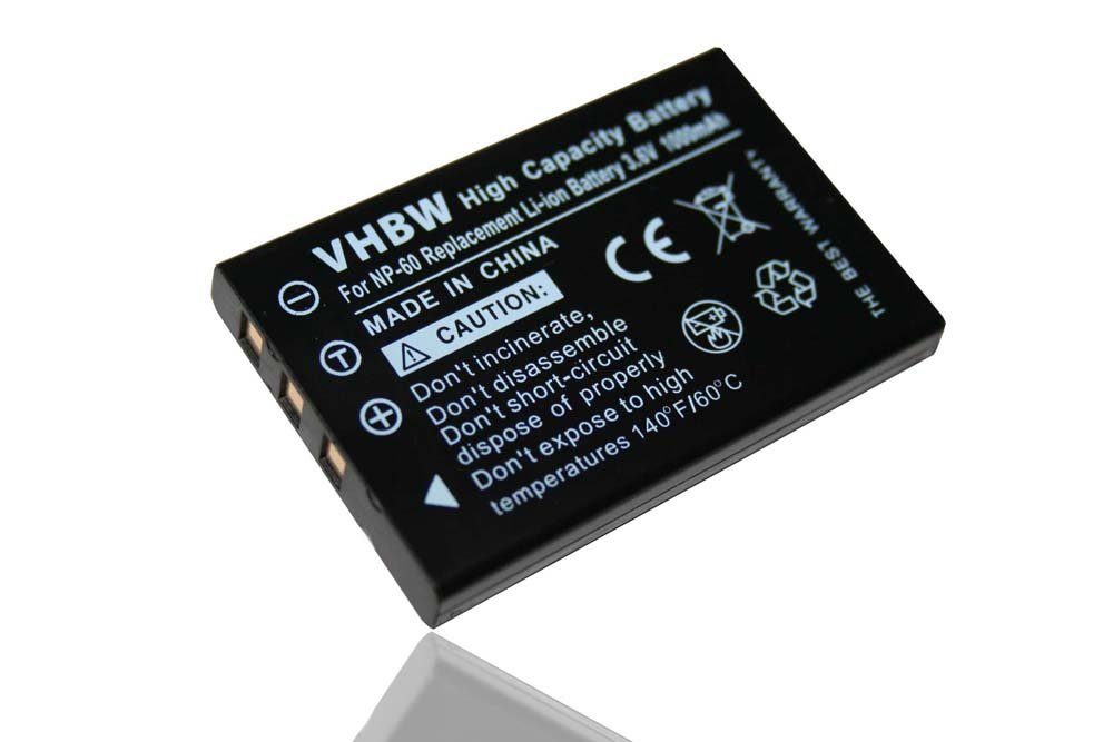 vhbw kompatibel mit Casio QV-R Serie QV-R3, QV-R4 Kamera-Akku Li-Ion 1000  mAh (3,6 V)