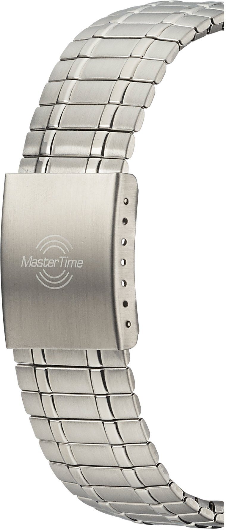 MASTER TIME Funkuhr Basic MTGA-10306-12M, Armbanduhr, Quarzuhr, Herrenuhr, Datum, Flexband, Zugband