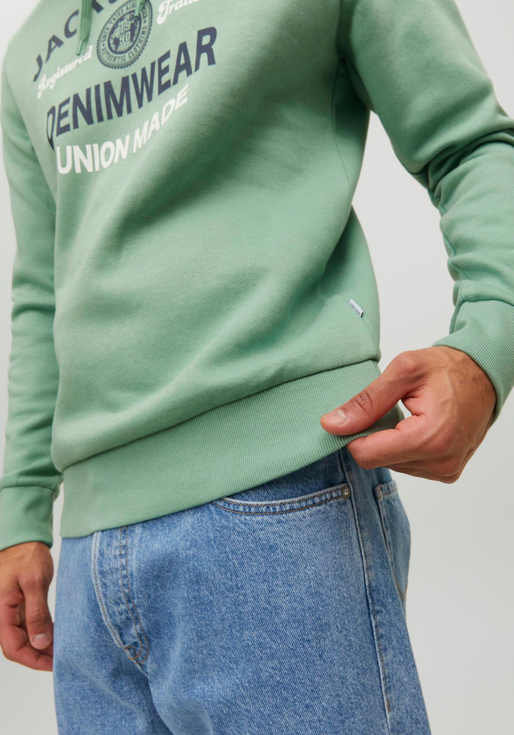 HOOD SWEAT Jones green Kapuzensweatshirt LOGO & granite Jack