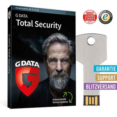 GData Total Security 2022, 3 Geräte, 1 Jahr, auf USB-Stick, kostenloser Versand