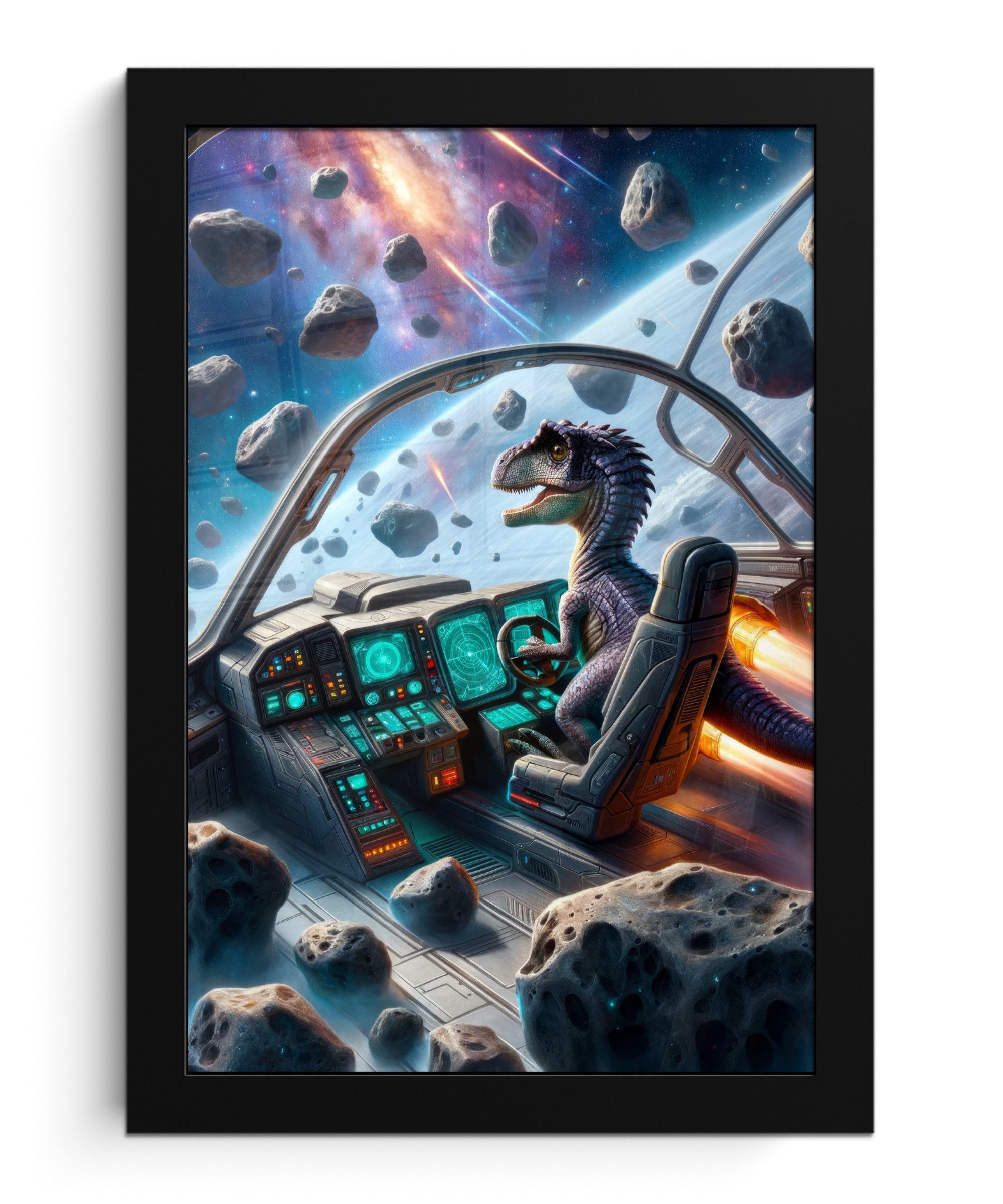 MuchoWow Poster Dino - Weltraum - günstig online kaufen