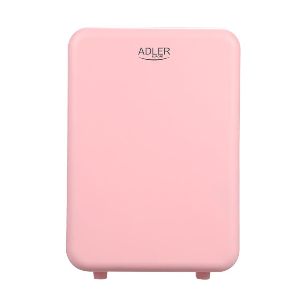 ADLER EUROPE Elektrische Kühlbox AD 8084p Mini Kühlschrank tragbare Kühlbox mit Warmhaltefunktion, 4 l, kompakter Getränkekühlschrank, Auto, Büro, Camping und Kosmetik pink