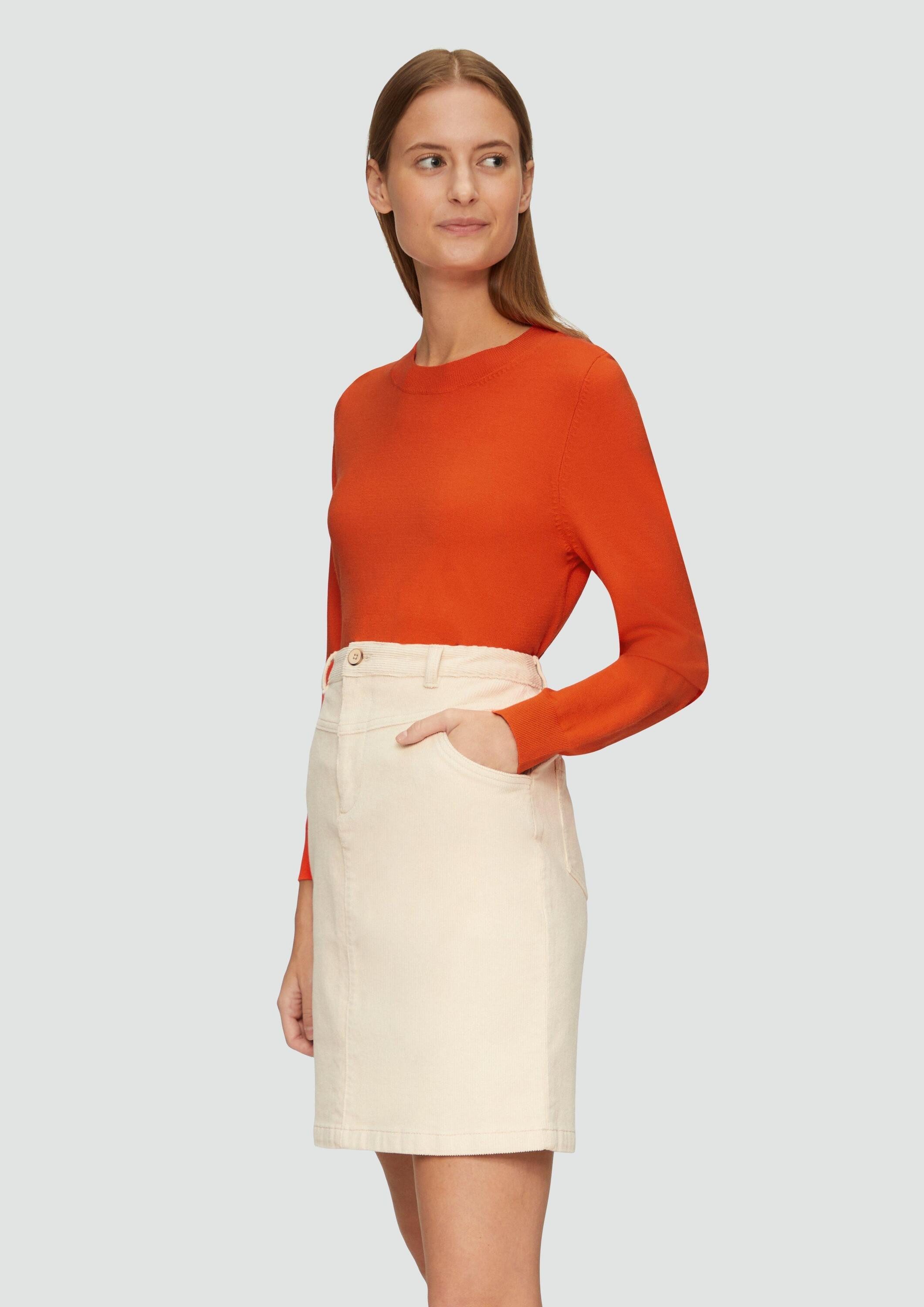 s.Oliver Longpullover Strickpullover Strickpullover mit Rundhalsausschnitt günstig online kaufen