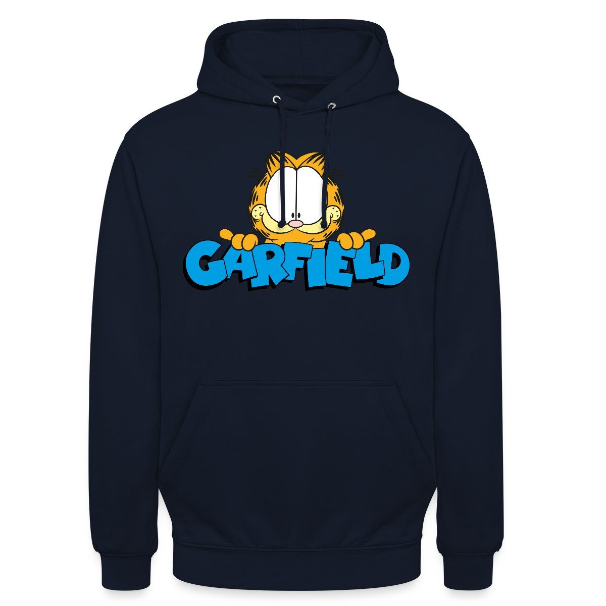Hoodie Garfield Gesicht Logo Unisex Hoodie