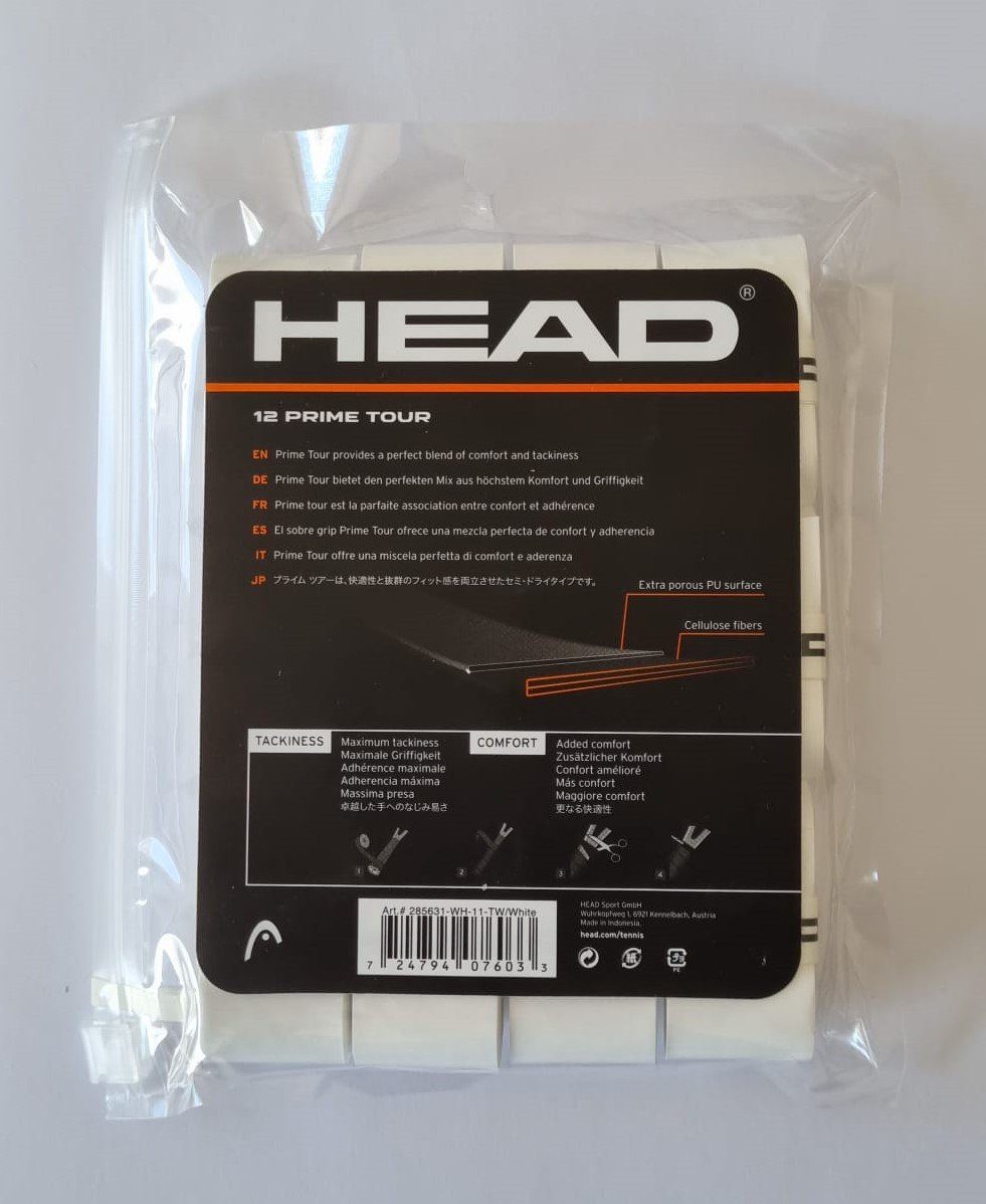 Head Tennisschläger Tennisgriffband HEAD 12 Griffbänder Prime Tour 12 pcs Pack (Overgrip)