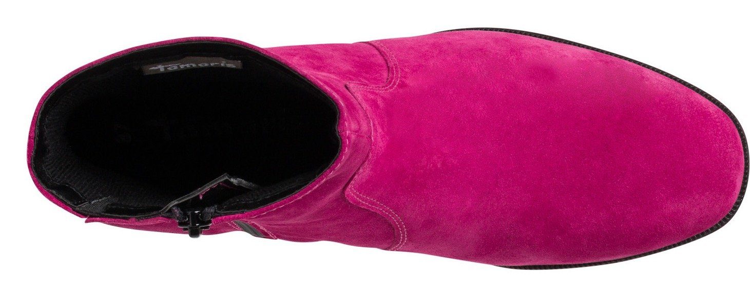 Absatz pink mit Stiefelette überzogenem Tamaris