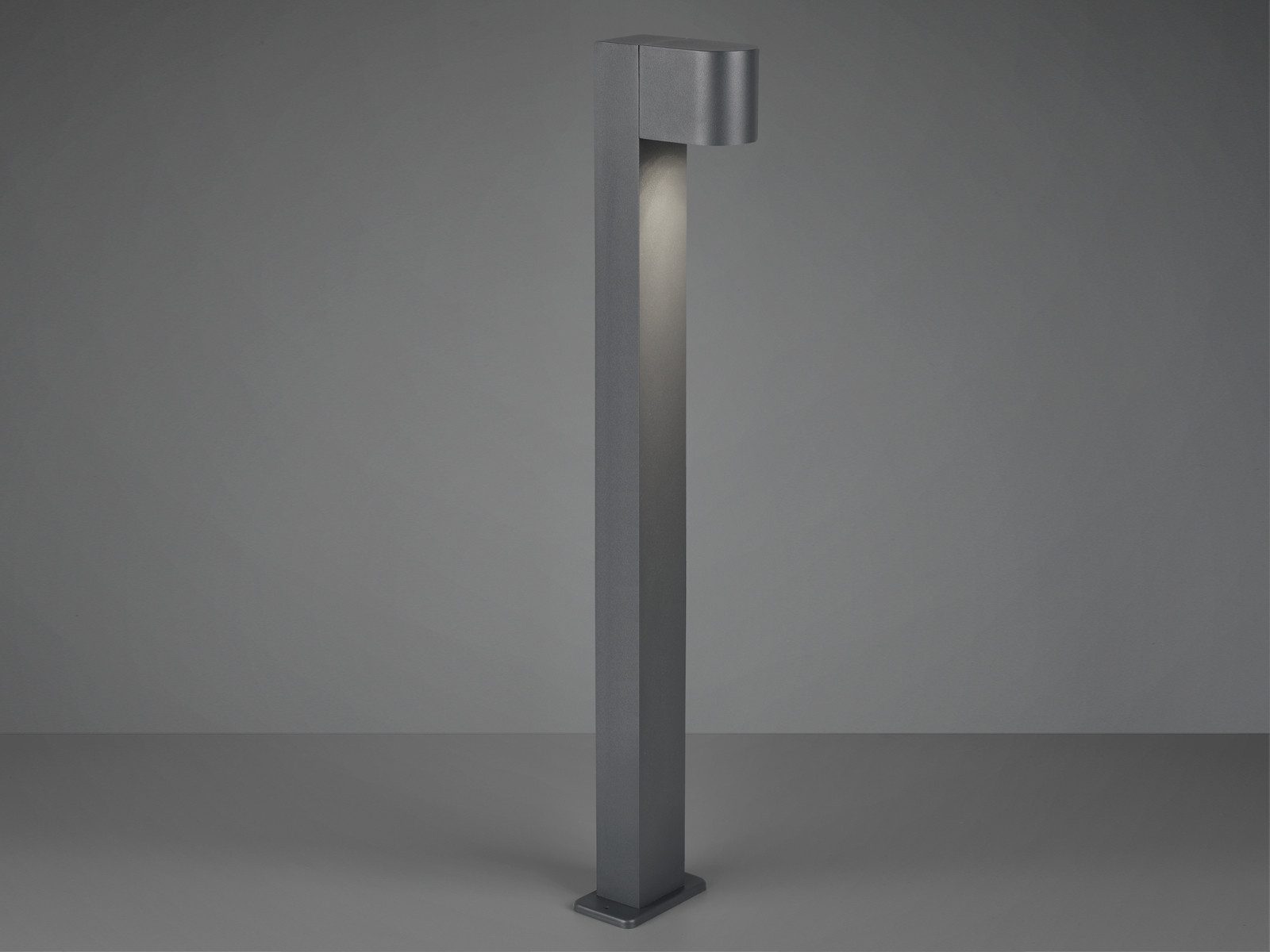 TRIO Leuchten LED Pollerleuchte, LED wechselbar, Warmweiß, Geh-wegleuchte Anthrazit, 100cm, Wegbeleuchtung Garten-weg beleuchten