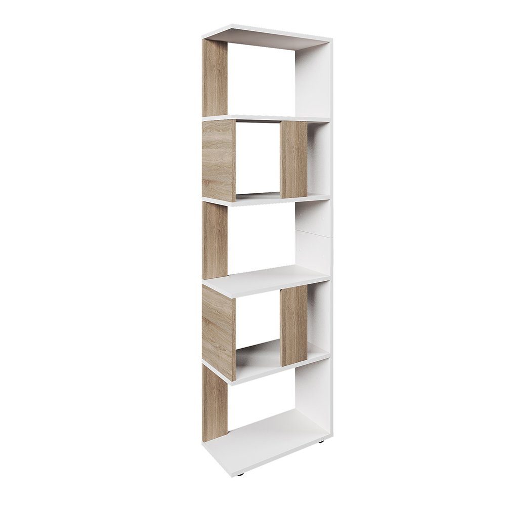 Vicco Raumteiler, Sonoma/Weiß, 45 x 162.6 cm, Freistehend günstig online kaufen