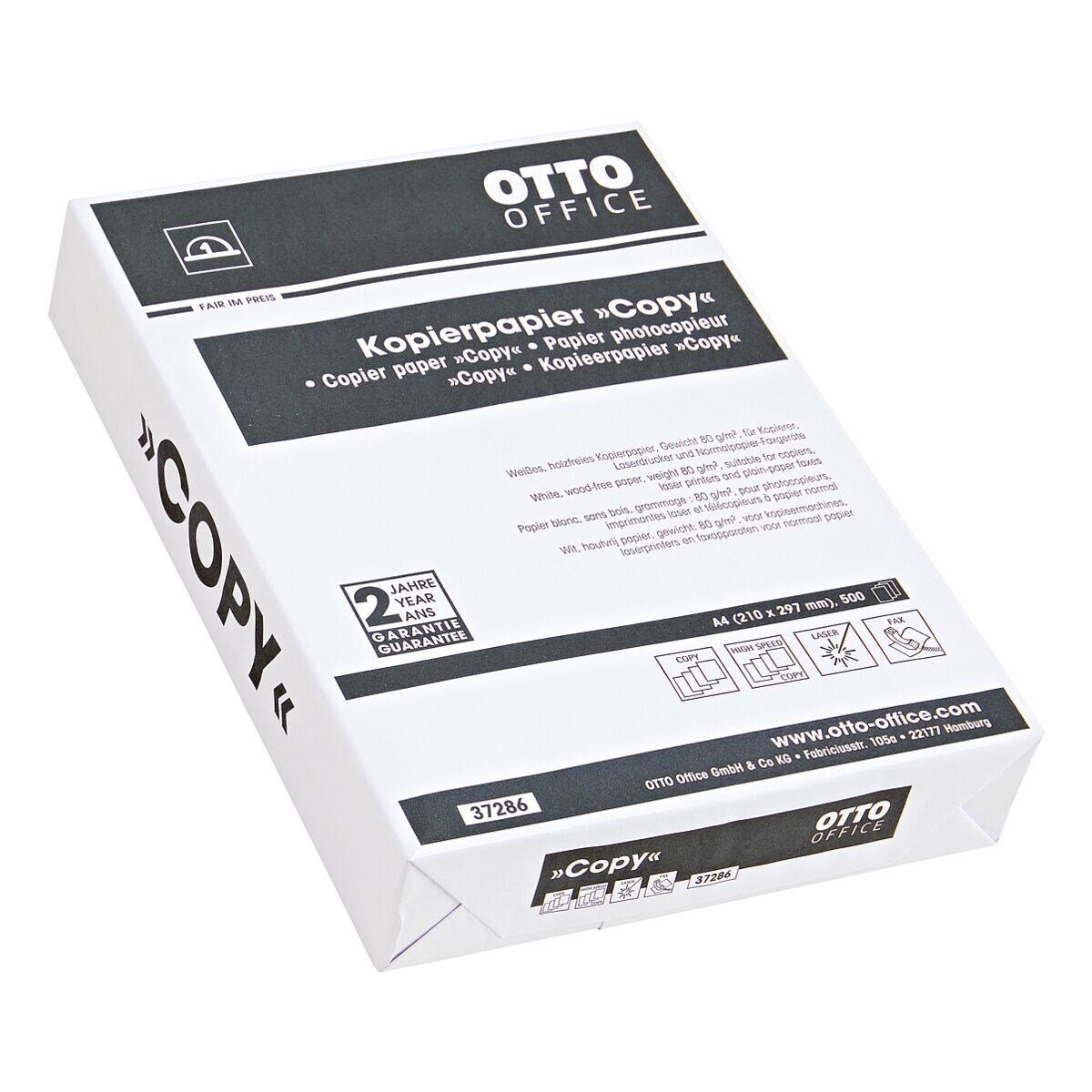 Otto Office Budget Druckerpapier COPY, Format DIN A4, 80 g/m², 145 CIE, 500 Blatt