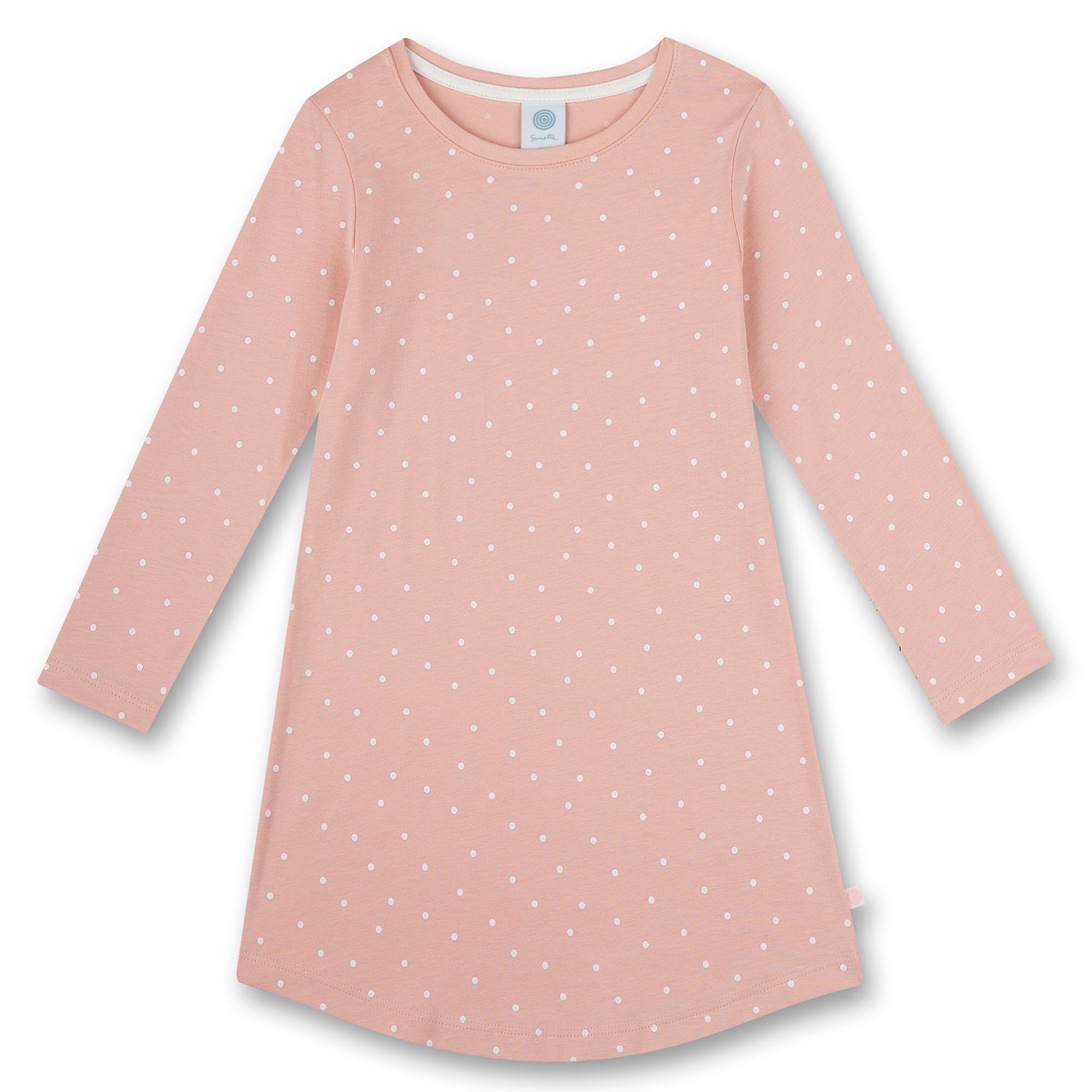 Sanetta Pyjama Mädchen Nachthemd - Sleepshirt, Langarm, Punkte