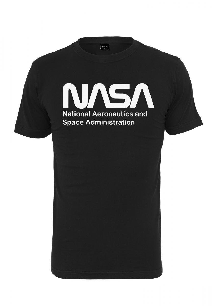 Herren NASA Wormlogo black T-Shirt Tee Tee Mister (1-tlg) MisterTee