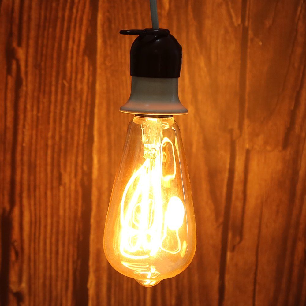 LED 2x Liebe Edison Bulb, Glühbirne Retro Warmweiß Edison oyajia Glühbirne, 4W LED 4W Flutlichtstrahler