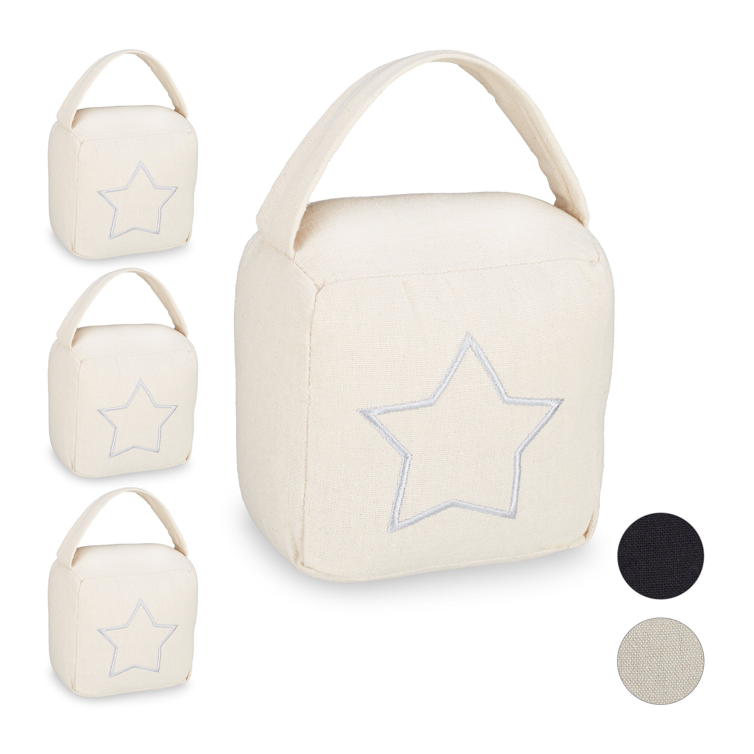 relaxdays Türstopper 4 x Türstopper Sack günstig online kaufen
