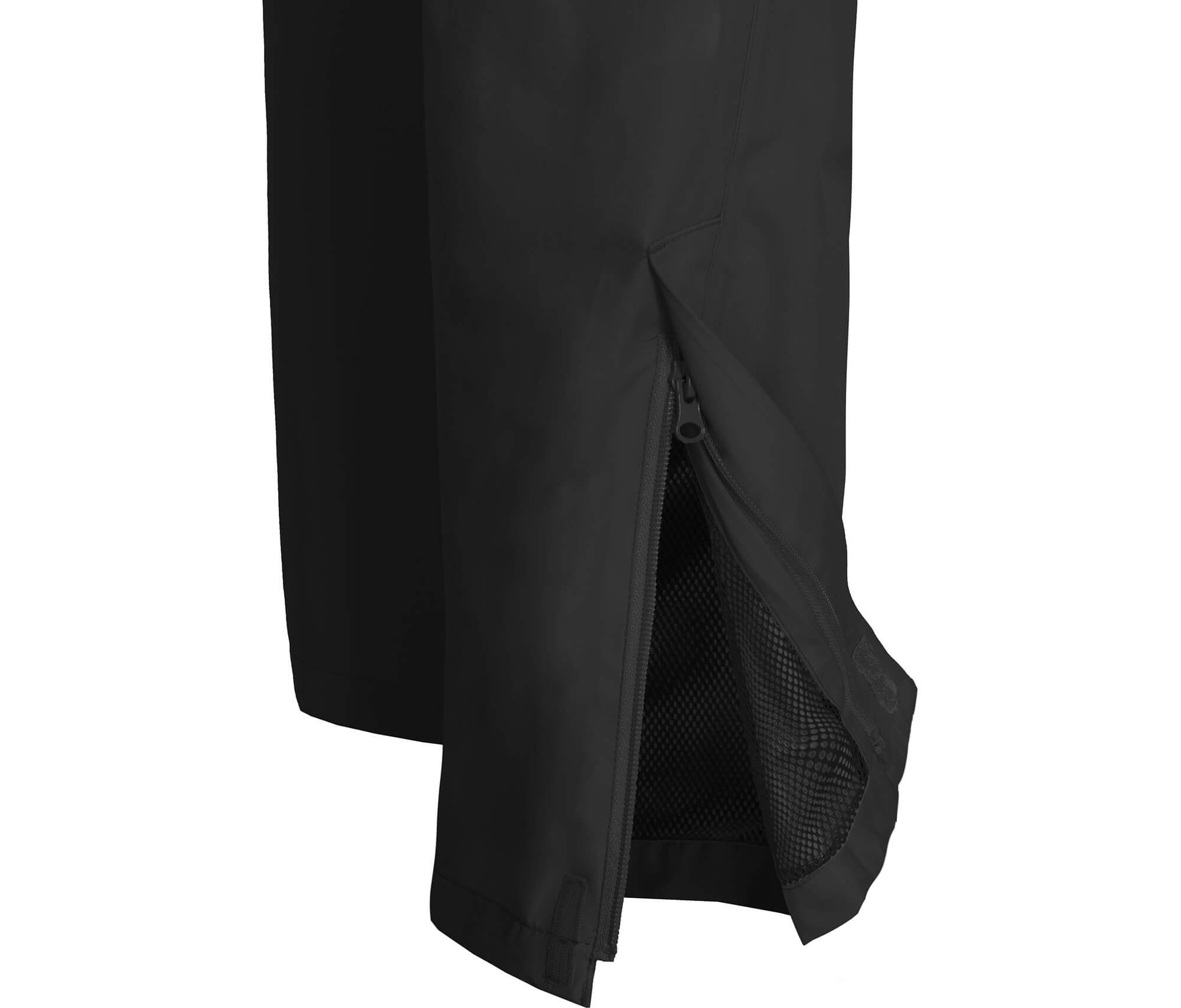 Bergson Regenhose KISSALAMP COMFORT Netzfutter, Damen Regenhose, 20000 mm Normalgrößen, (Über) Wassersäule, schwarz