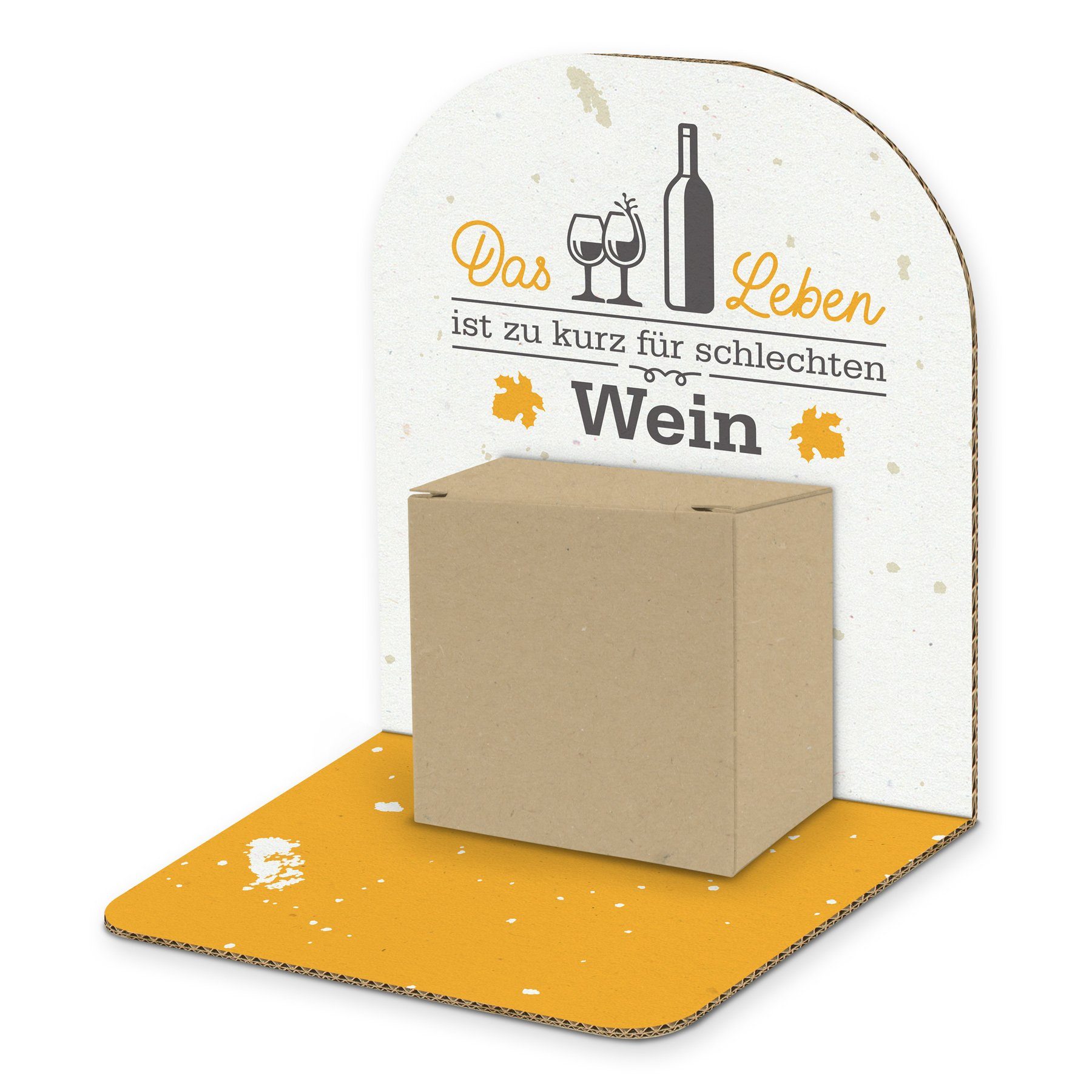 itenga Grußkarten itenga Geldgeschenkverpackung Basic Wein I Aufsteller Würfel (Motiv 14
