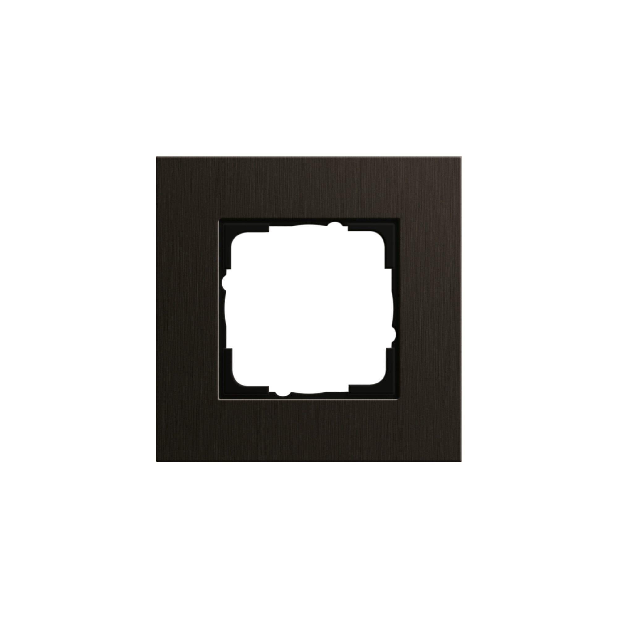 GIRA Gira Abdeckrahmen 1-fach aluminium braun 0211127 Steckdosenleiste