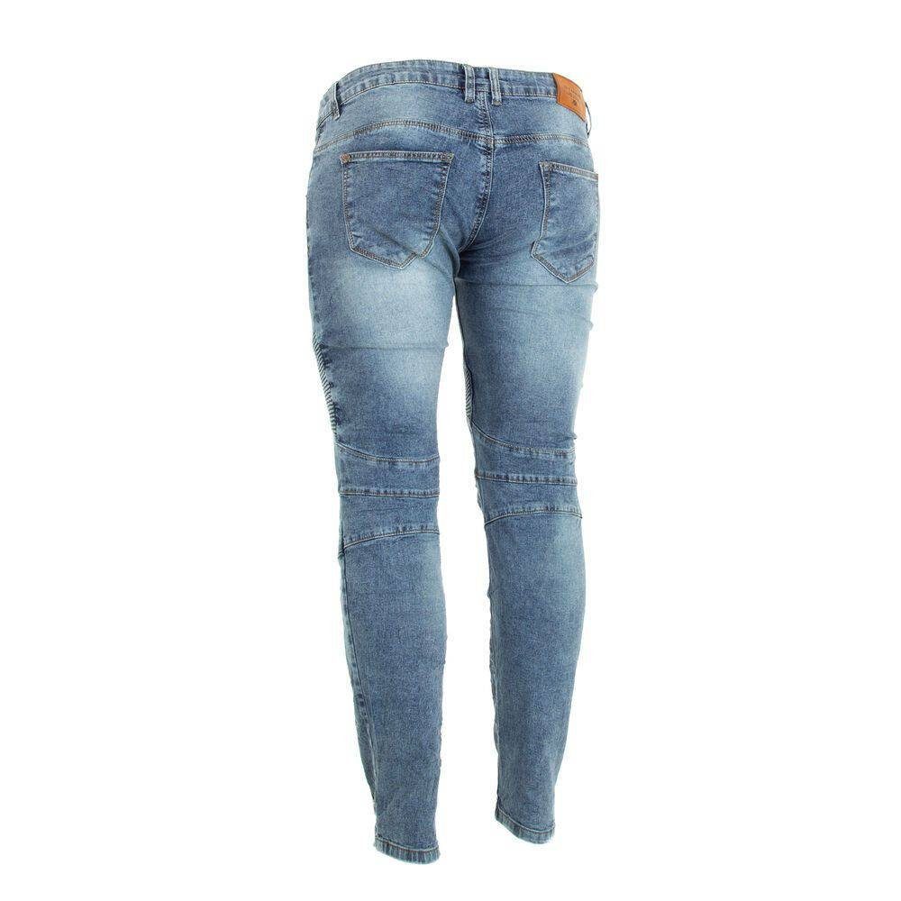 Ital-Design Stretch-Jeans Herren Freizeit Jeansstoff in Jeans Blau