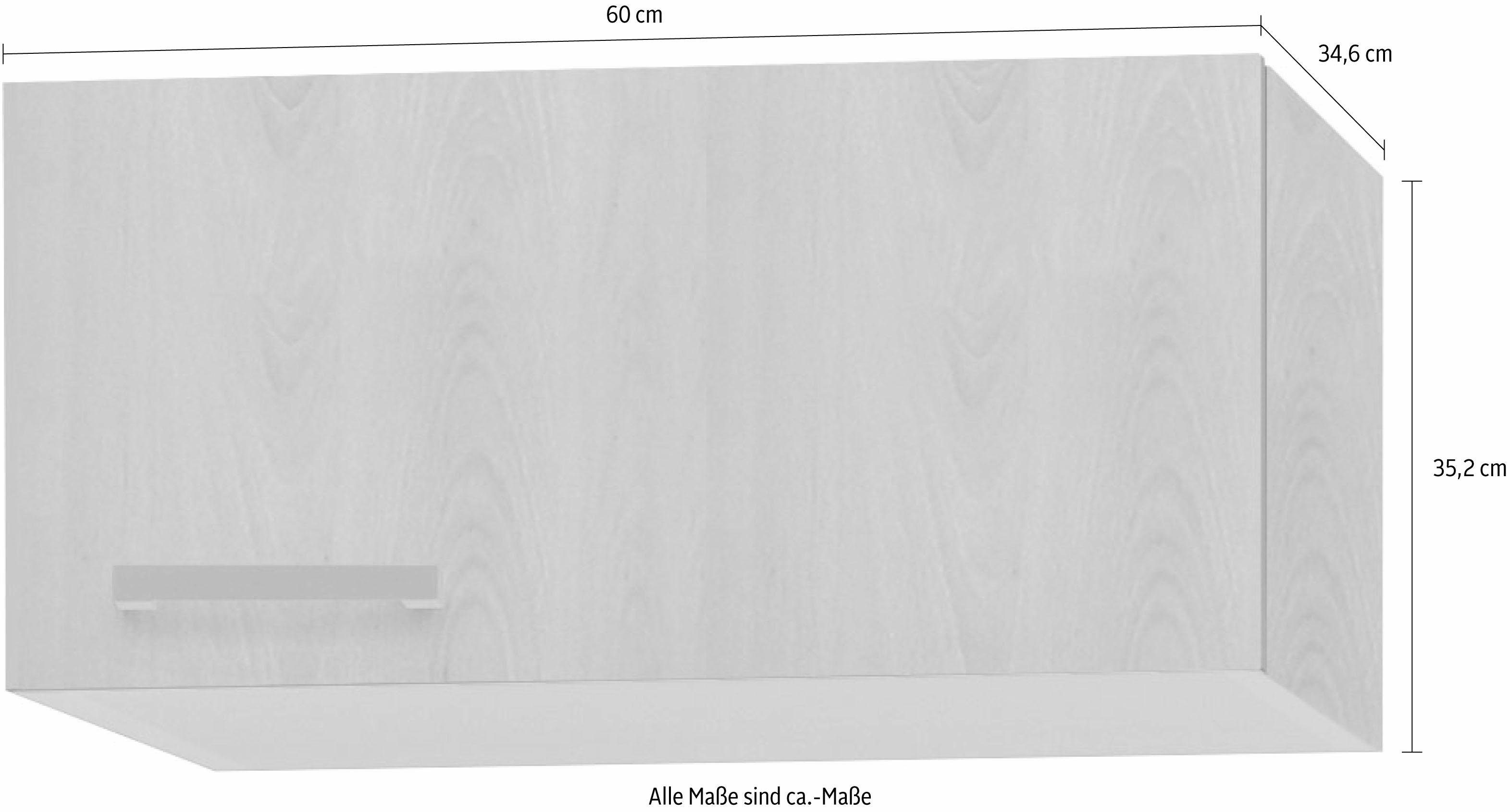 OPTIFIT Kurzhängeschrank Tür 35 hoch, | mit 1 cm Odense buche/buche cm buchefarben 60 breit