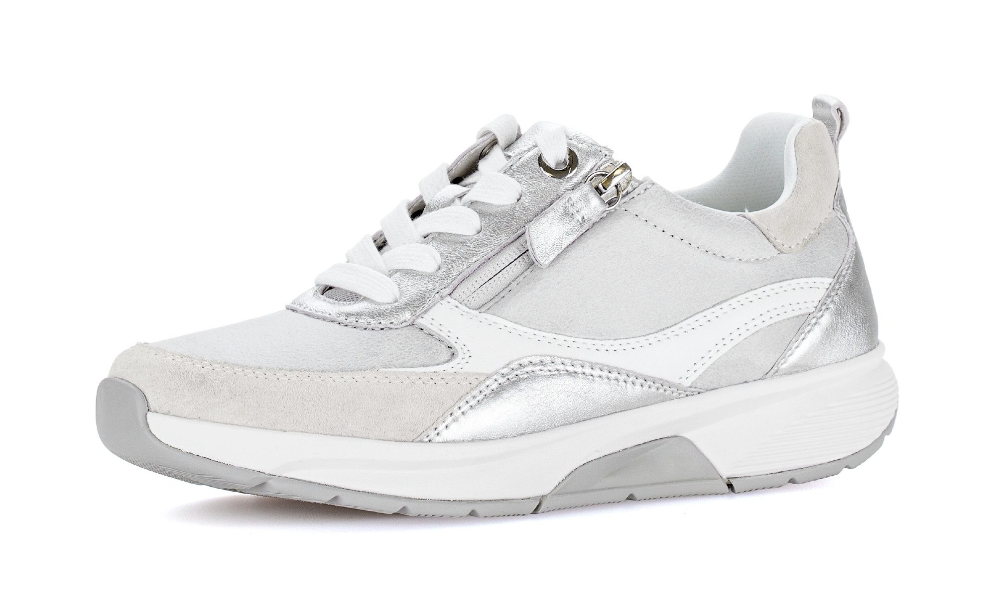 rollingsoft Plateausneaker, Freizeitschuh, Halbschuh, Schnürschuh mit Kontrastbesatz, G-Weite