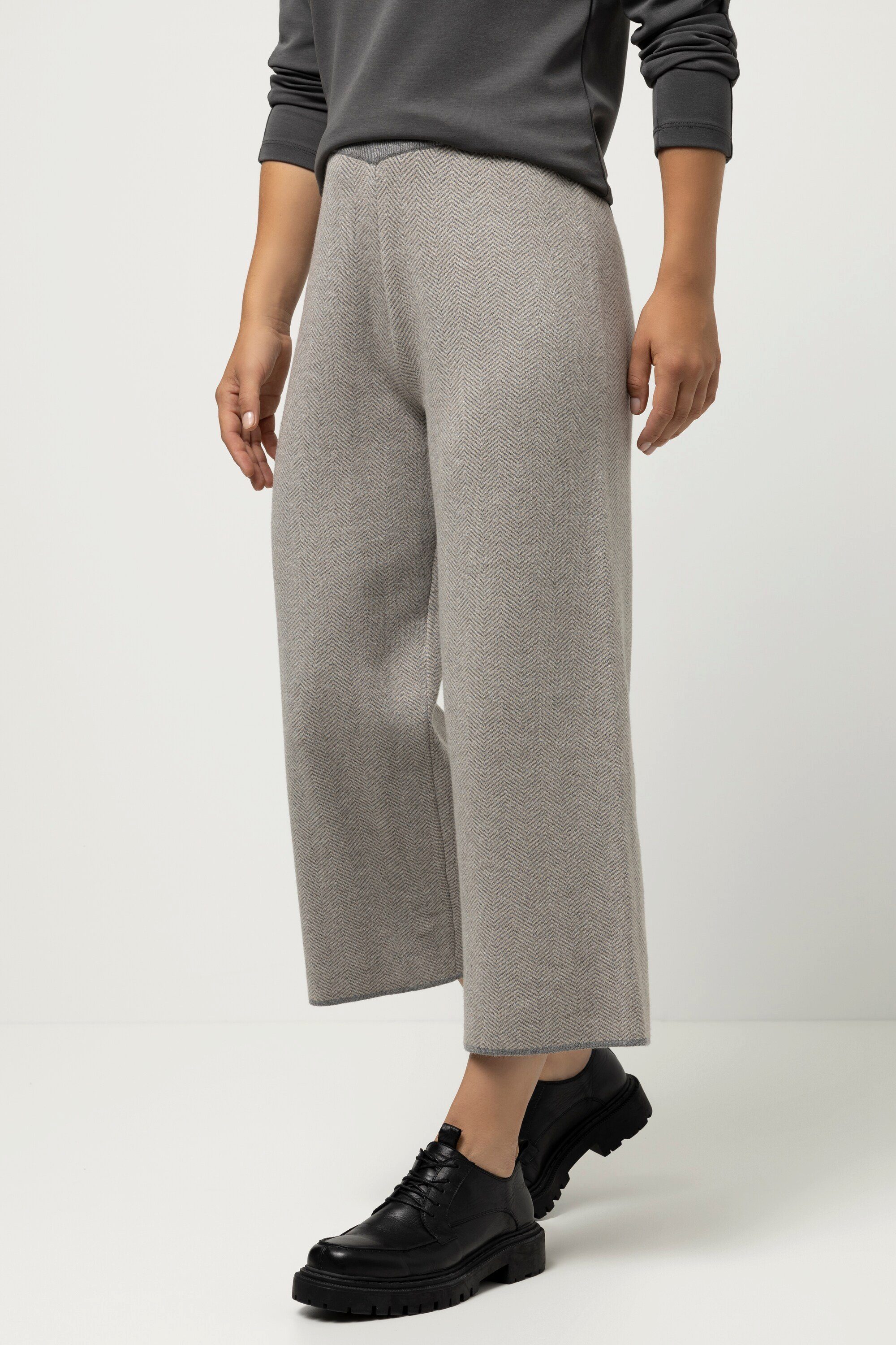 Gina Laura Culotte Strick-Culotte Identity Fischgrat Elastikbund