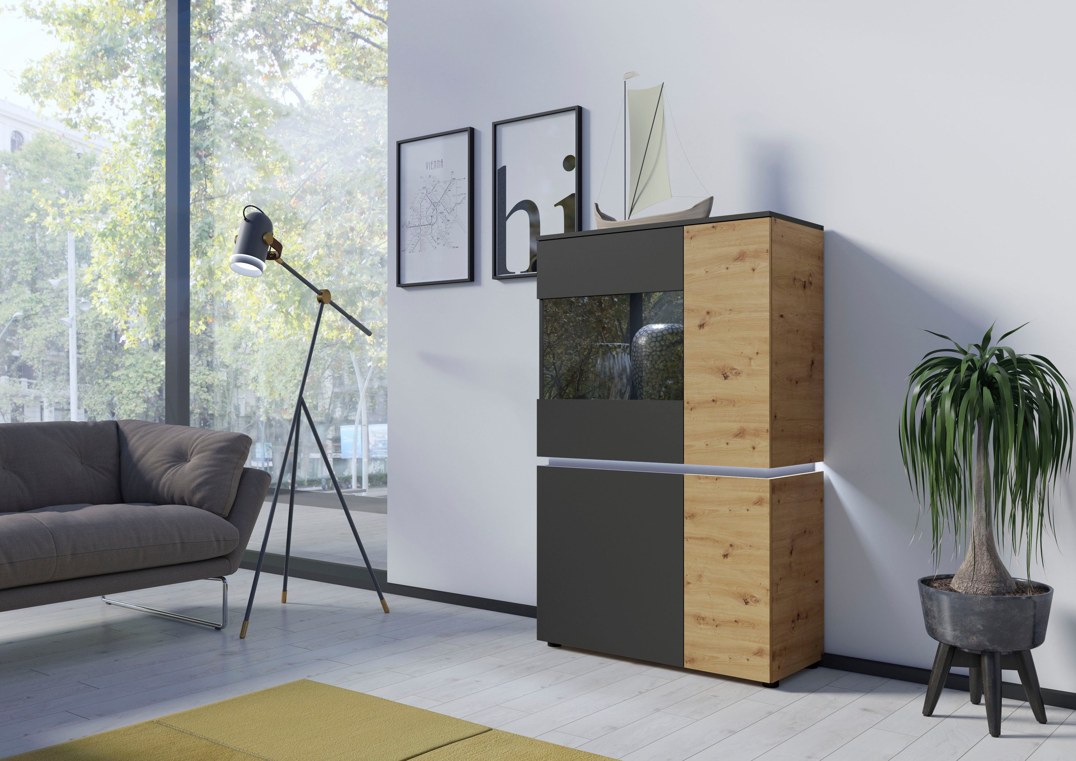 INOSIGN Vitrine Luci Höhe 146 cm günstig online kaufen