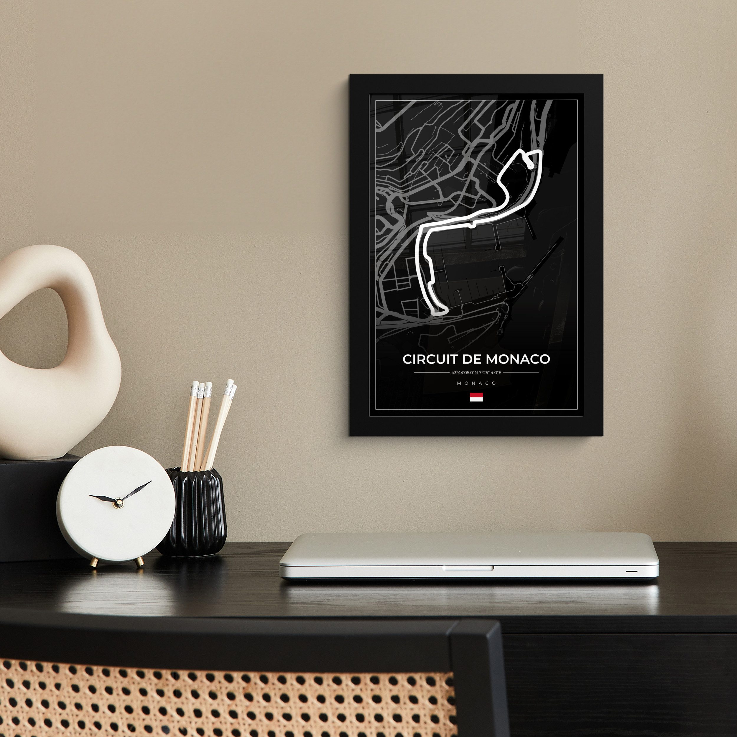 MuchoWow Poster Monaco - Formel 1 - Circuit de Monaco - Rennstrecke - Schwa günstig online kaufen