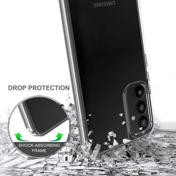 CoverKingz Handyhülle Hülle für Samsung Galaxy A34 5G Handy Case Hybrid Silikon Bumper 16,76 cm (6,6 Zoll), Handyhülle Schutzhülle Transparent Hybrid Silikonhülle
