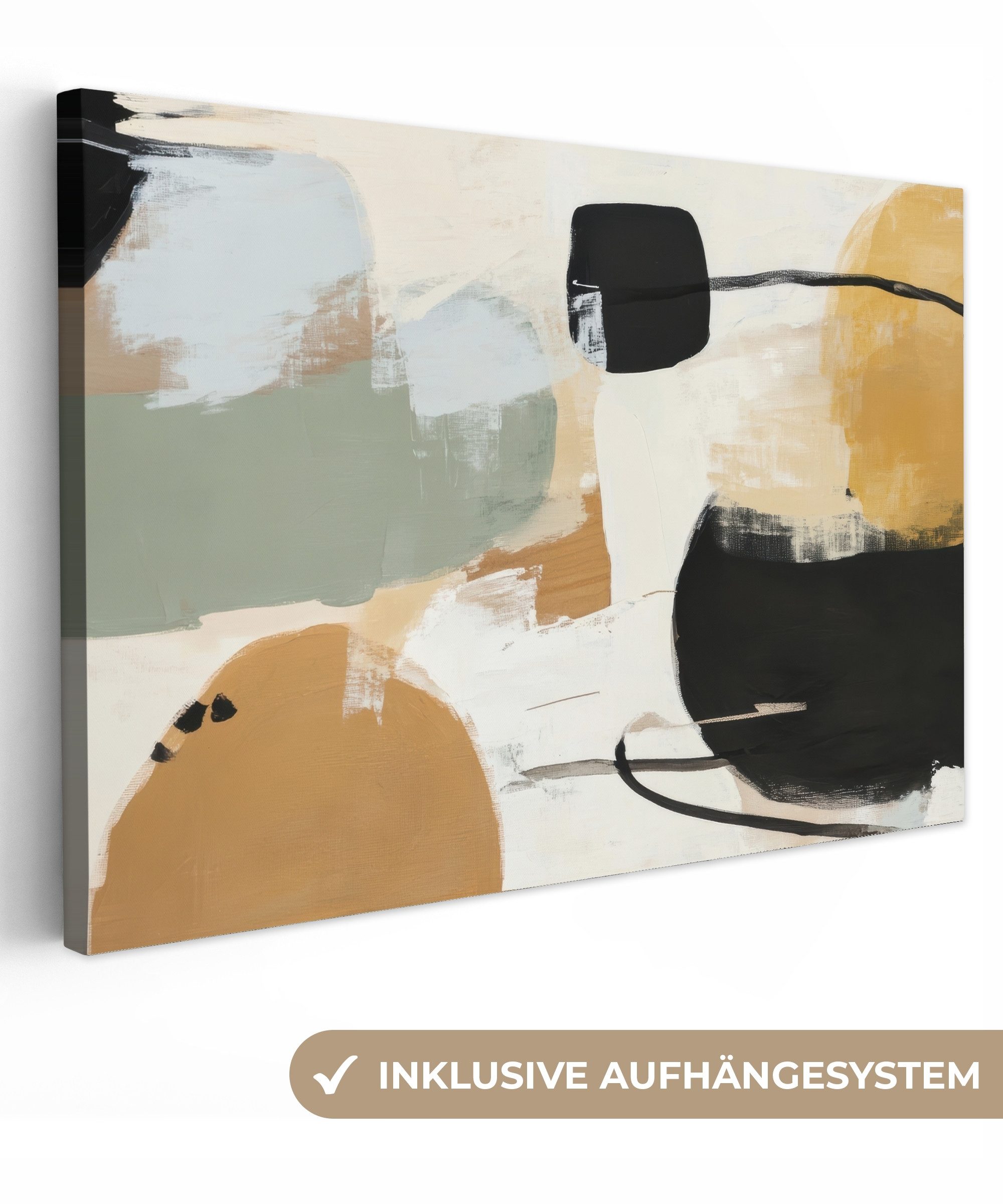 OneMillionCanvasses® Leinwandbild Farbe - Abstrakt - Farben, Fotodruck (1 S günstig online kaufen