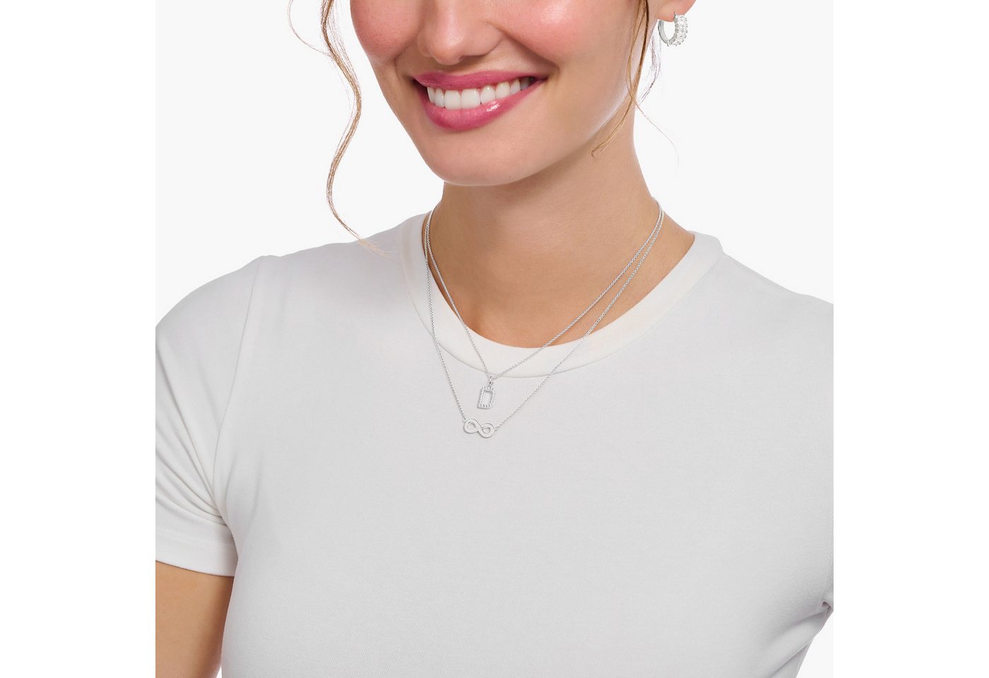 THOMAS SABO Kette mit Anhänger Buchstab... THOMAS SABO Kette mit Anhänger Buchstab...