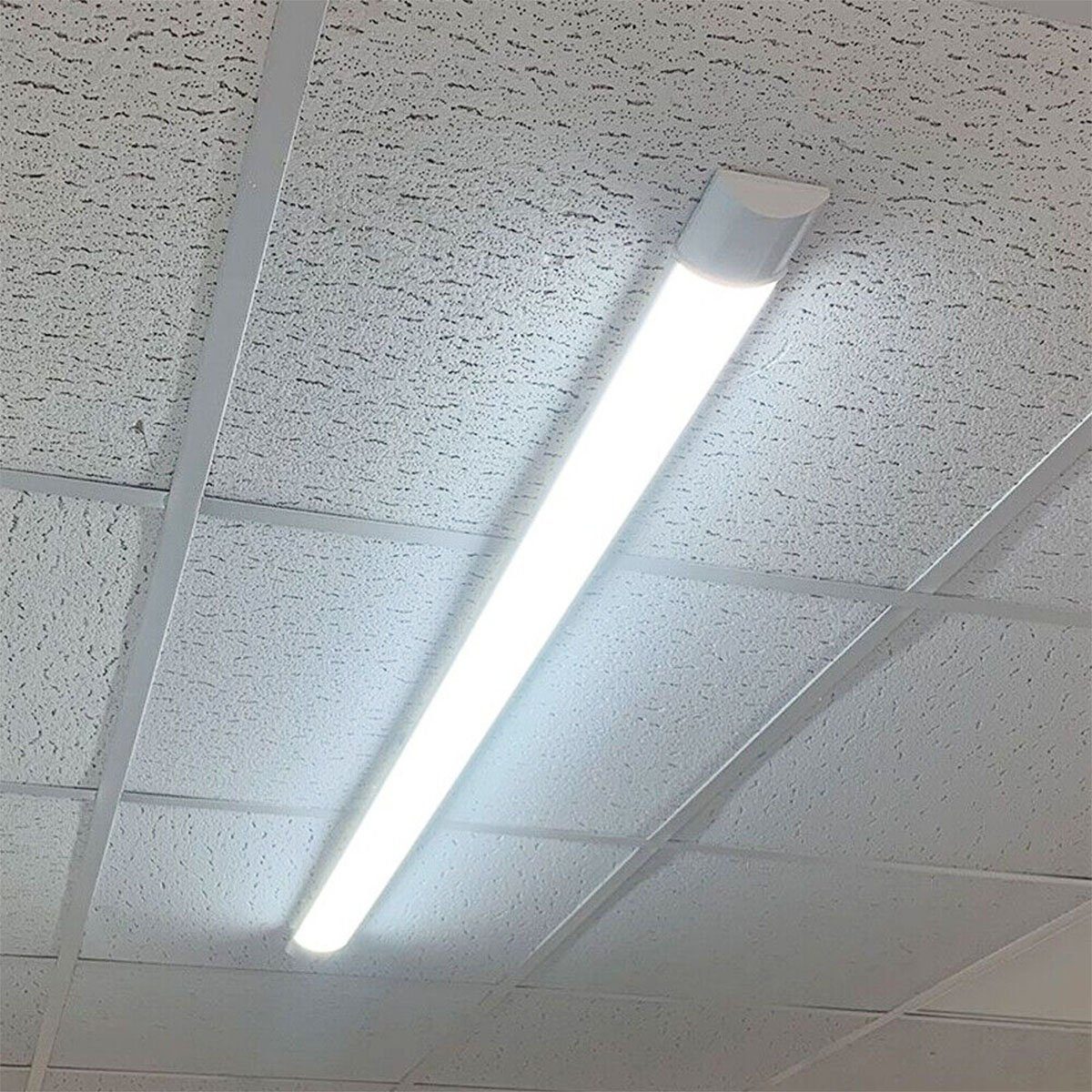 Fabrik oyajia 10W Klassenzimmer IP20, LED 30cm LED für Flur LED-Röhren 6000K, integriert, Tageslicht-Leuchtstoffröhre LED Lichtleiste Werkstattleuchte, ‎Kaltweiß, Schlanke fest 10/20/30/40/50W, Büro