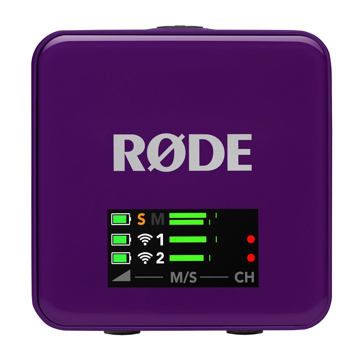 RØDE Rode Mikrofon-Funksystem Wireless GO Gen 3 Lila Digitales Aufnahmegerät (32 Bit Float Recording)