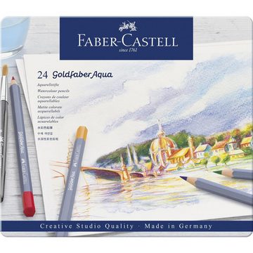 Faber-Castell Aquarellstifte Faber-Castell Goldfaber Aqua Aquarellfarbstift - 24-Metalletui