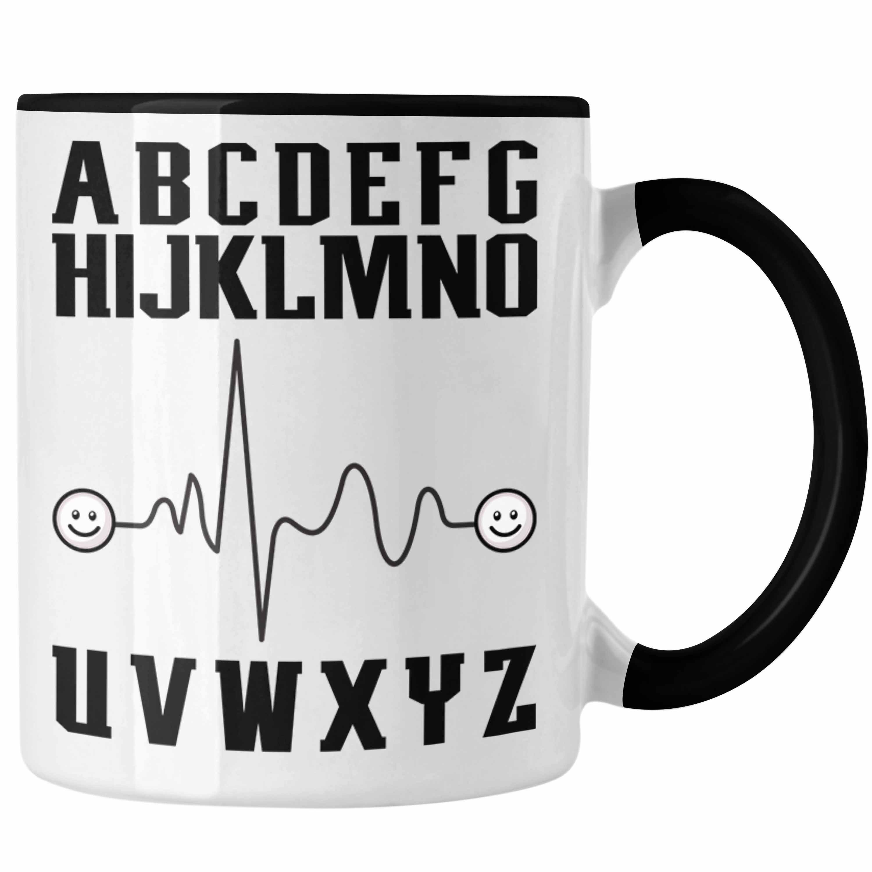 Erzieherin Erzieherin Beste M Abschied Geschenkidee ABC Geschenk Trendation Tasse Schwarz Tasse