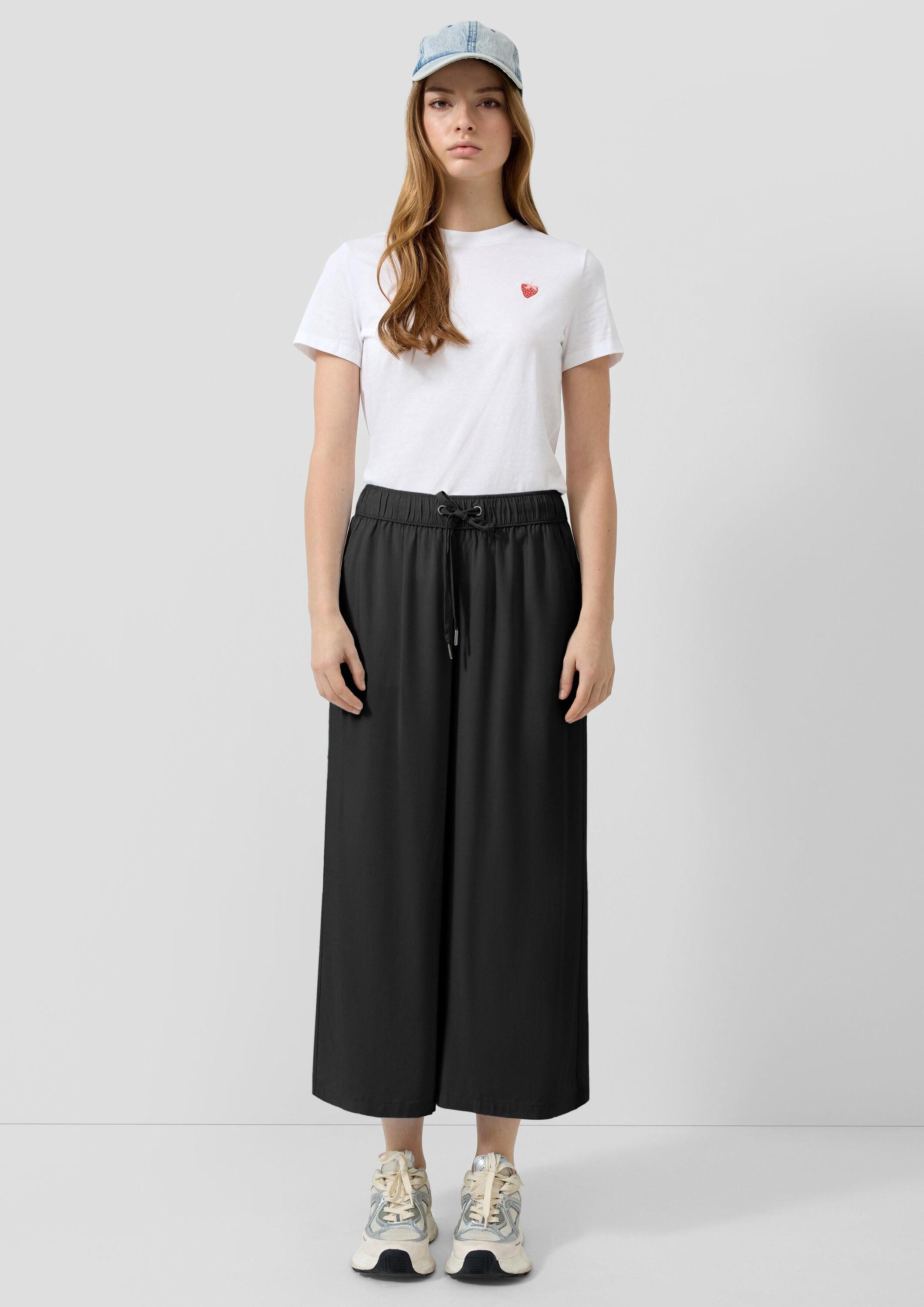 QS Culotte Hose Culotte aus Viskose