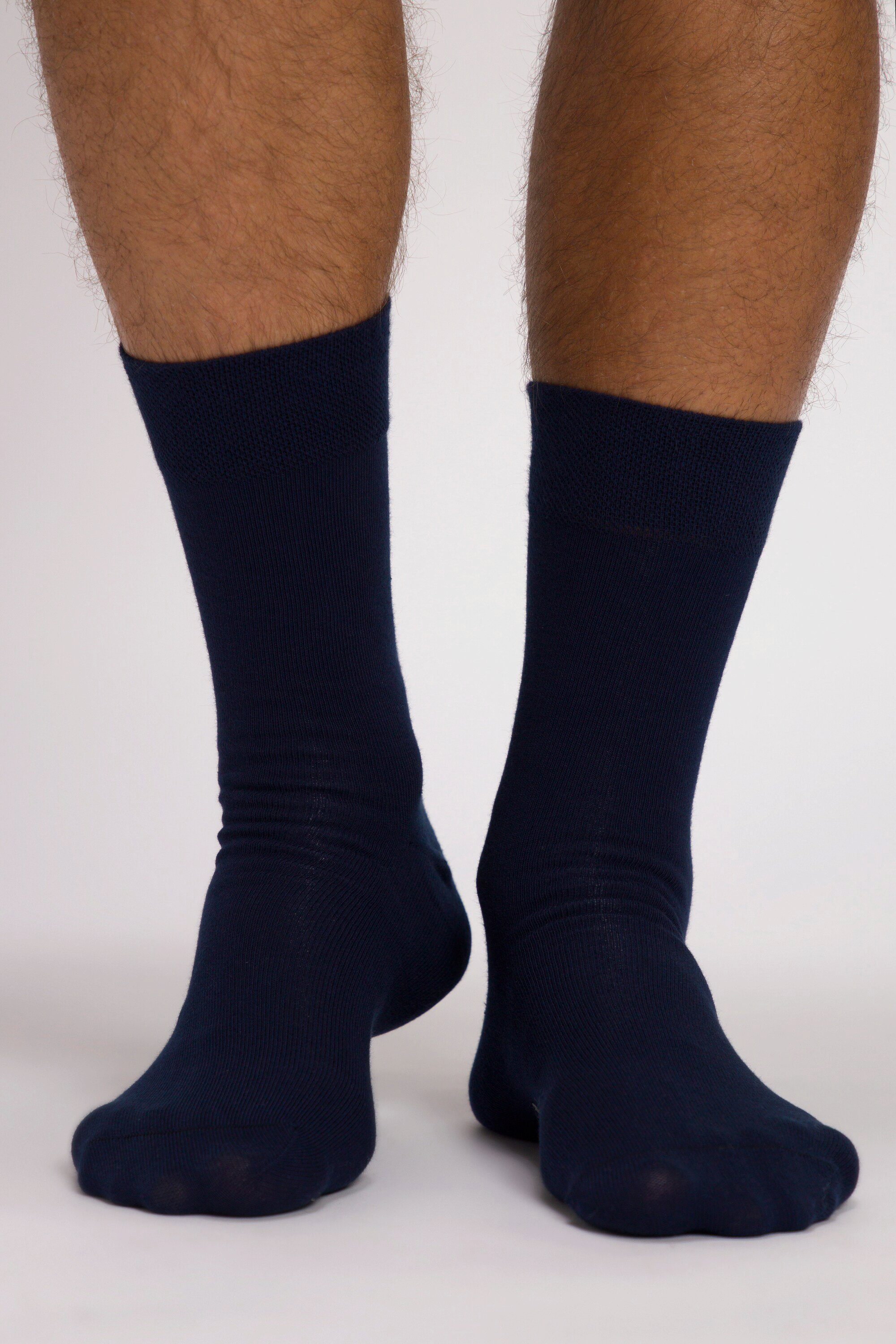 JP1880 Basicsocken Socken 2er-Pack Komfort-Bündchen (2-Paar) dunkel marine | Socken