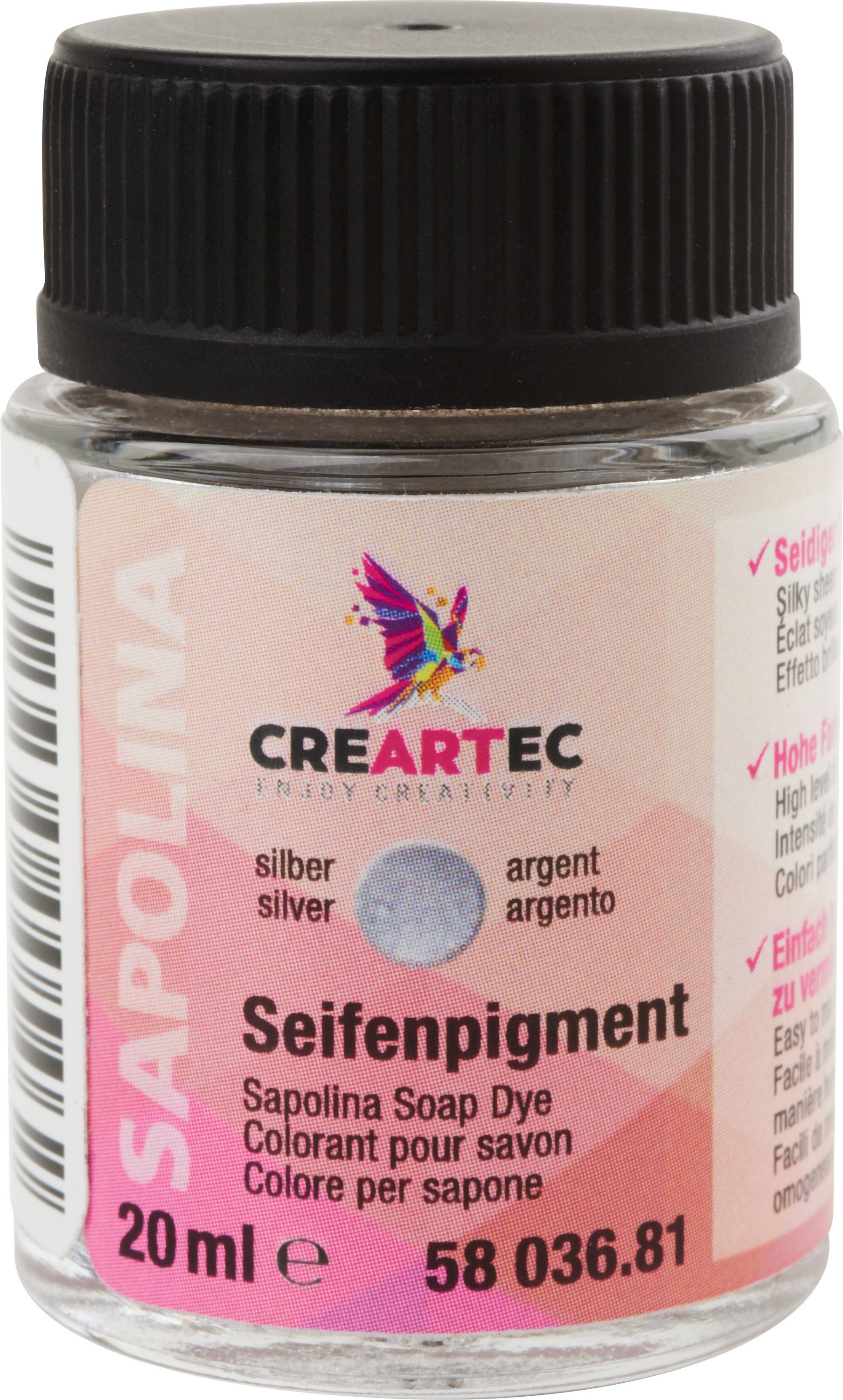 CREARTEC Badefarben, 20 ml Silber