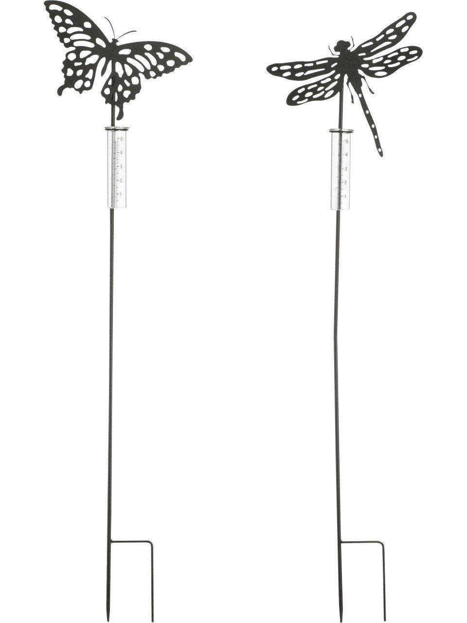 Gartenstecker Mica Decorations Gartenstecker Regenmesser Eisen