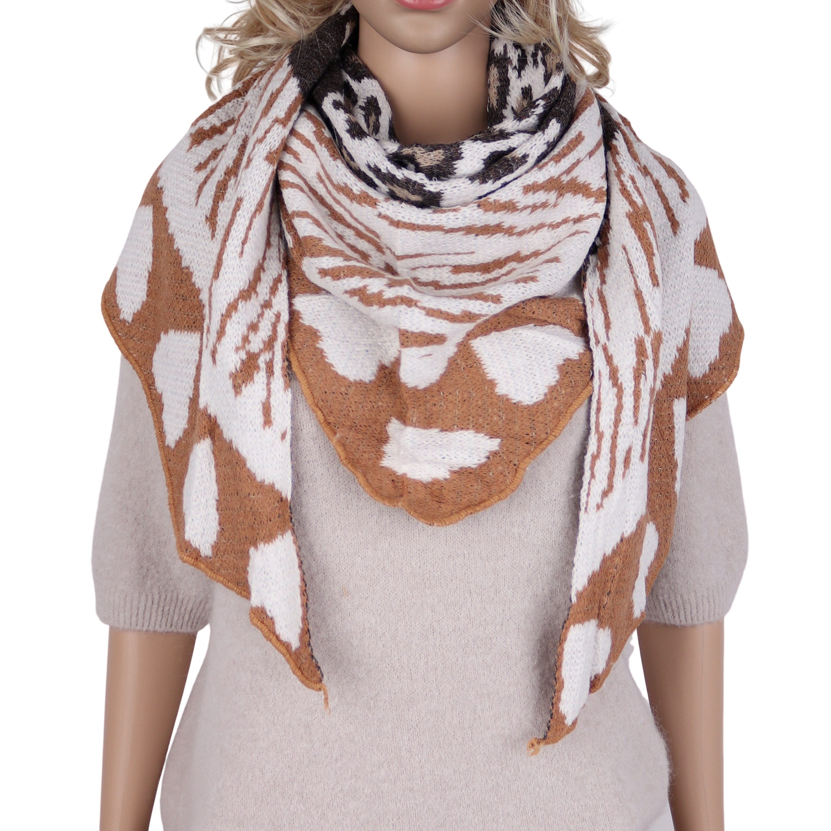 MIRROSI Dreieckstuch kuschliger und warmer Dreiecksschal günstig online kaufen