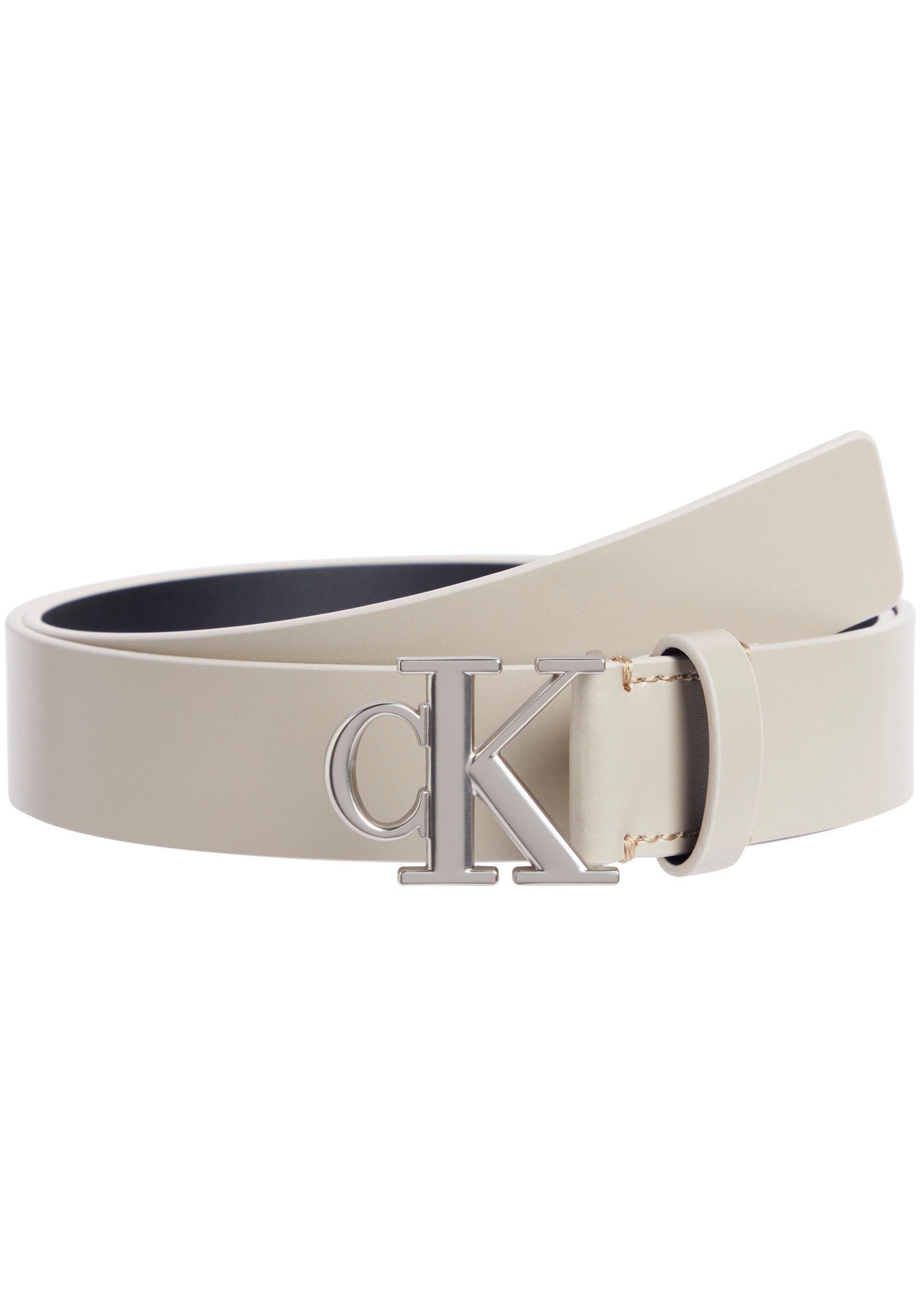 Calvin Klein Jeans Ledergürtel MONO PLAQUE LTHR BELT 30MM mit Logoschnalle günstig online kaufen